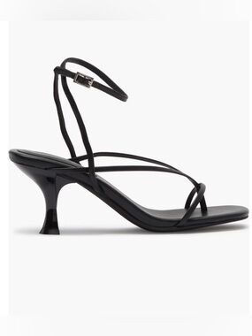 79. Jeffrey Campbell $155 Black Leeda Ankle Strap Heeled Sandals